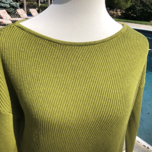 NWT J. Jill “Vine” green S sweater Christmas gift - Picture 2 of 7